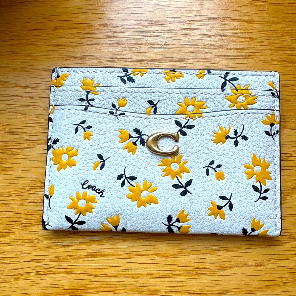 Coach Floral Card Wallet